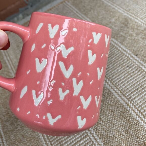 Thyme & Table Ceramic Heart Mug/Cup 16 ounces - Picture 7 of 8